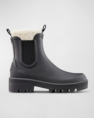 Ignite Rubber Faux Fur Chelsea Boots