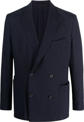 Double-Breasted Wool Blazer-AS