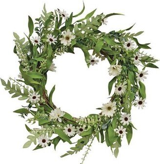 Cape Daisy, Astilbe, & Herb Twig Wreath