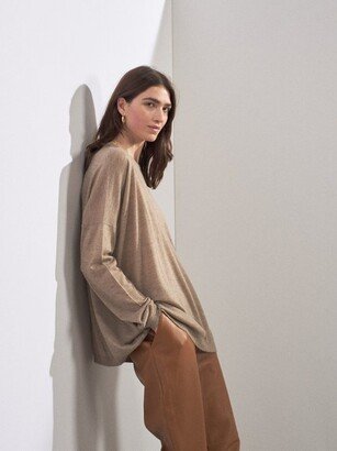 Dropped-shoulder Cashmere Jumper