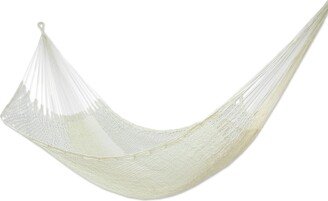 Hand-woven 'Ivory Sonata' Hammock