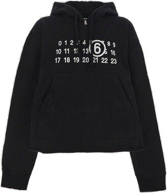 Logo Printed Drawstring Hoodie-BQ