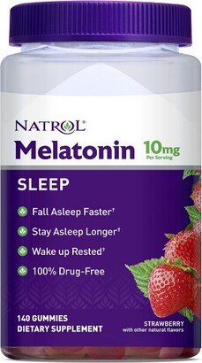 Melatonin 10mg Sleep Aid Gummies - Strawberry - 140ct