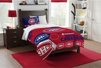 The Northwest Group, LLC NHL 862 Canadiens Hexagon Twin Comforter Set