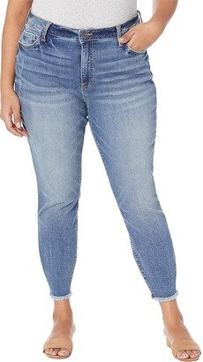 Plus Size Donna High-Rise Ankle Skinny w/ Fray Hem in Always (Always) Women's Jeans