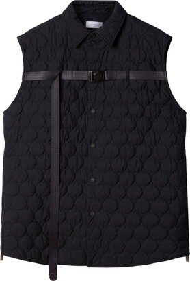 Quilted Buckled Vest