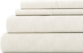 Linens & Hutch 4-Piece Linen Blend Sheet Set-AA