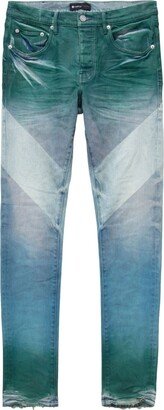 Faded-Effect Low-Rise Jeans-AA