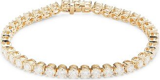 14K Yellow Gold & 10 TCW Lab Grown Diamond Tennis Bracelet