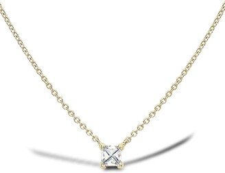 18kt yellow gold RockChic diamond solitaire necklace