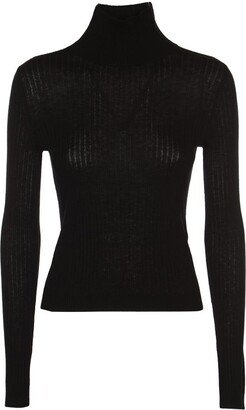 Turtleneck Knitted Jumper-BX