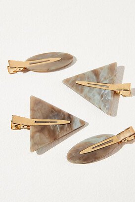 By Anthropologie Mixed Shapes Tortoise Hair Clips-AA