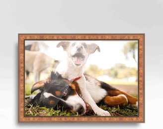 CustomPictureFrames.com 23x40 Frame Gold Real Wood Picture Frame Width 1.25 inches | Interior