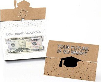 Big Dot of Happiness Bright Future - Graduation Party Money Holder Cards - Set of 8