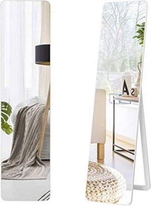 Modern Freestanding Full Length Floor Mirror with Stand or Wall Mounted - 63”