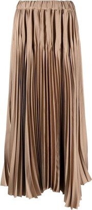 Pleated Maxi Skirt-AA