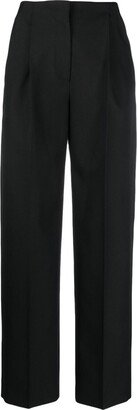 High-Waisted Tailored Trousers-BX