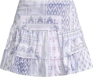 Lucky in Love Ikat About It Printed Jersey Tennis Skort