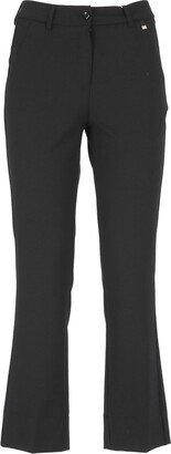 Straight-Leg Tailored Stretch Trousers