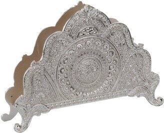 Nua Napkin Holder Silver plate Filigree 3.5x5