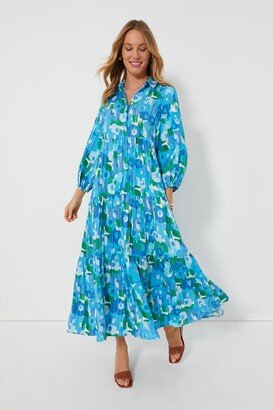 Pomander Place Amalfi Watercolor Mabel Maxi Dress