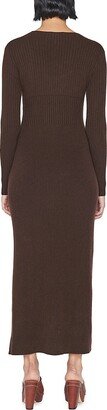 Ribbed Cashmere-Blend Midi-Dress