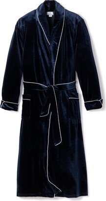 Navy Velour Robe