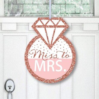 Big Dot Of Happiness Bride Squad - Hanging Bachelorette Party Outdoor Front Door Decor - 1 Pc Sign