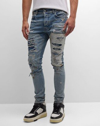 Men's Artisanal Ripped Skinny Jeans