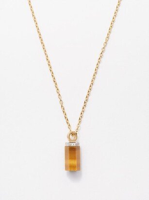 Tiger’s Eye & 18kt Gold Necklace