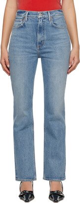 Blue Stovepipe Jeans-AB