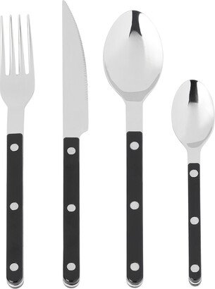 Black Bistrot Brilliant Flatware Set, 24 pcs