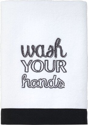 Chalk It Up Vintage Inspired Cotton Hand Towel, 16 x 30