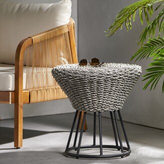 Crete Outdoor Wicker Side Table