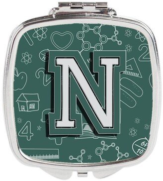 CJ2010-NSCM Letter N Back to School Initial Compact Mirror