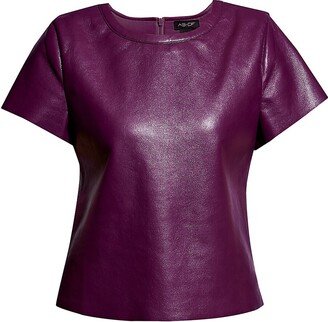 New Guard Recycled Leather Tee-AA