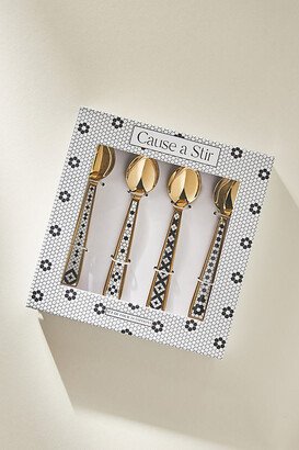 Bistro Tile Teaspoons, Set of 4