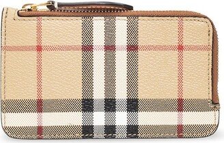 Vintage Check Zipped Wallet