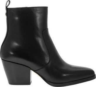 Zip-Up Pointed Toe Boots