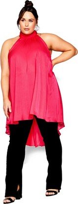 | Women's Plus Size Hi Lo Shine Tunic - - 12 Plus