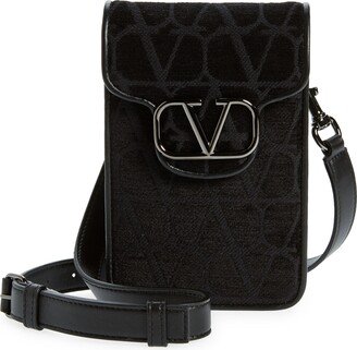 Mini Locò VLOGO Monogram Toile Canvas Crossbody Bag