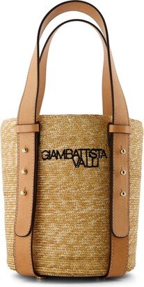 Panier logo-embroidered beach bag