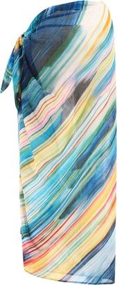 Daylight Mirage Wrapped Midi Skirt