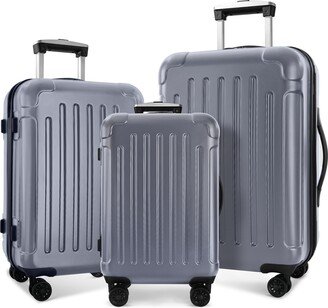 Sunmory Luggage 3 Piece Sets with Spinner Wheels ABS+PC Lightweight