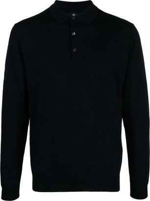 Boggi Milano Fine-Knit Wool Polo Shirt