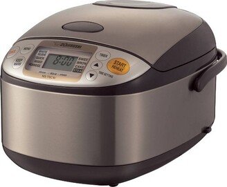 Micom 5.5-Cup Rice Cooker & Warmer with Steam Basket - Brown