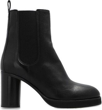 Block Heel Ankle Boots-AI