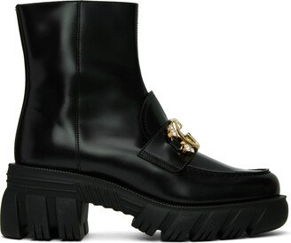 Black Interlocking G Boots