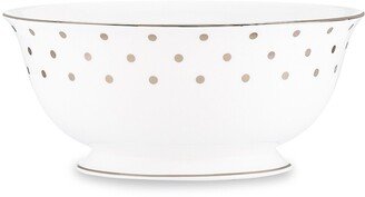 Larabee Road Platinum-Accented Bone China Serving Bowl