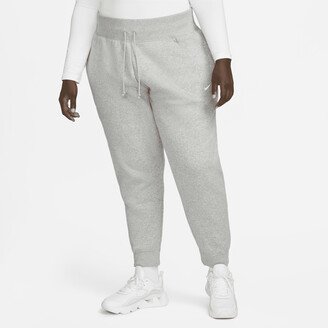 Women's Sportswear Phoenix Fleece High-Waisted Jogger Pants (Plus Size) in Grey